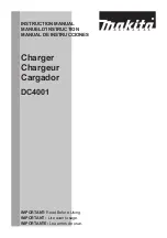 Preview for 1 page of Makita DC4001 Instruction Manual