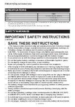 Preview for 2 page of Makita DC4001 Instruction Manual
