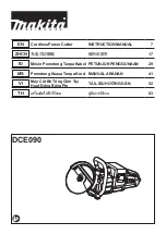 Preview for 1 page of Makita DCE090ZX2 Instruction Manual