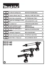 Preview for 1 page of Makita DCG140ZXK Instruction Manual