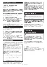 Preview for 11 page of Makita DCG140ZXK Instruction Manual