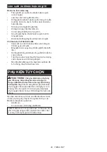 Предварительный просмотр 49 страницы Makita DCJ205 Instruction Manual