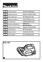 Makita DCL184 Instruction Manual preview