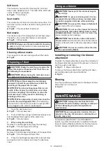 Preview for 13 page of Makita DCL184Z Instruction Manual