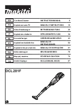 Preview for 1 page of Makita DCL281SYWX Instruction Manual