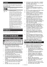 Preview for 9 page of Makita DCL281SYWX Instruction Manual