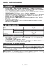 Preview for 52 page of Makita DCL281SYWX Instruction Manual