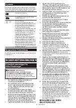 Предварительный просмотр 74 страницы Makita DCL283F Instruction Manual