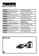 Preview for 1 page of Makita DCO181 Instruction Manual