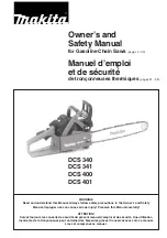 Makita DCS 340 Owner'S And Safety Manual preview