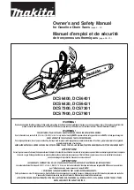 Preview for 1 page of Makita DCS 6400 Owner'S And Safety Manual