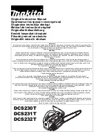 Makita DCS230T Original Instruction Manual предпросмотр