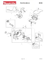Makita DCS34 Parts Breakdown preview