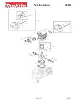 Предварительный просмотр 3 страницы Makita DCS34 Parts Breakdown