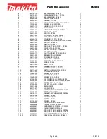 Предварительный просмотр 8 страницы Makita DCS34 Parts Breakdown