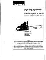 Makita DCS540 Owner'S And Safety Manual preview