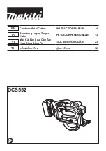 Makita DCS552Z Instruction Manual preview