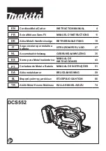 Makita DCS552ZJ Instruction Manual preview