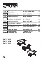 Preview for 1 page of Makita DCU603 Instruction Manual