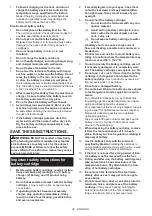 Предварительный просмотр 22 страницы Makita DCU603 Instruction Manual