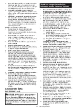 Предварительный просмотр 112 страницы Makita DCU603 Instruction Manual