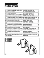 Preview for 1 page of Makita DCX200 Instruction Manual