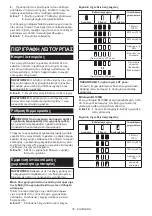 Preview for 79 page of Makita DCX201 Instruction Manual