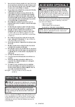 Предварительный просмотр 62 страницы Makita DDA460 Instruction Manual