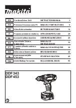 Preview for 1 page of Makita DDF453RYJ Instruction Manual