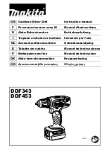 Makita DDF453SFE Instruction Manual preview