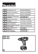 Preview for 1 page of Makita DDF453Z Instruction Manual