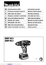 Preview for 1 page of Makita DDF453ZJ Instruction Manual