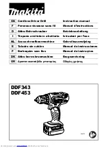 Предварительный просмотр 1 страницы Makita DDF453ZJ Instruction Manual