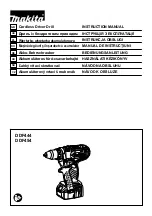 Preview for 1 page of Makita DDF454 Instruction Manual