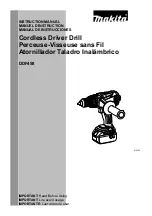 Makita DDF458Z Instruction Manual preview