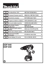 Makita DDF458ZJ Instruction Manual preview