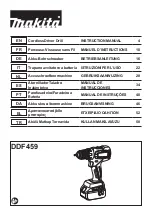Preview for 1 page of Makita DDF459 Instruction Manual