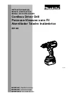 Makita DDF480 Instruction Manual предпросмотр