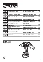 Preview for 1 page of Makita DDF481 Instruction Manual
