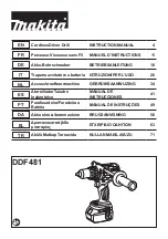 Makita DDF481 Instruction Manual предпросмотр