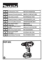 Preview for 1 page of Makita DDF482RFJ Instruction Manual