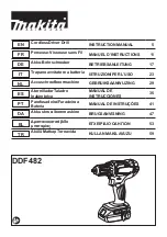 Предварительный просмотр 1 страницы Makita DDF482Z Instruction Manual