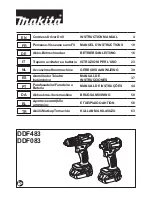Preview for 1 page of Makita DDF483 Instruction Manual