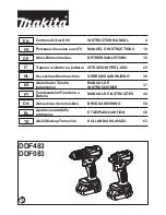 Makita DDF483 Instruction Manual preview