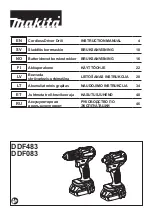 Makita DDF483RAJ Instruction Manual предпросмотр