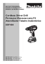 Preview for 1 page of Makita DDF484R Instruction Manual