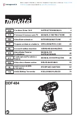 Предварительный просмотр 1 страницы Makita DDF484RF1J Instruction Manual