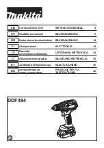 Makita DDF484RFE Instruction Manual preview