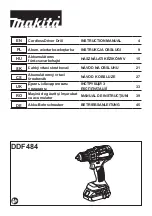 Предварительный просмотр 1 страницы Makita DDF484RFJ Instruction Manual