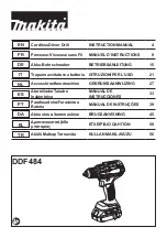 Makita DDF484T Instruction Manual предпросмотр